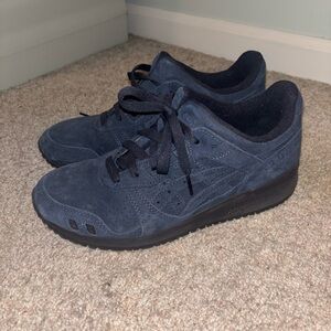 ASICS Navy Blue and Black Sneakers